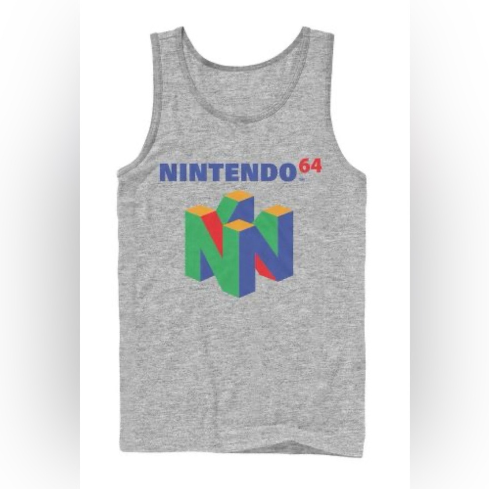 TARGET - Nintendo Classic N64 Logo Tank Top - Men / Size XXL (Gray)